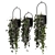 Metal Vase Hanging Plants Set 3D model small image 6