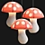 Artisan Mushroom Pendant Light 3D model small image 1