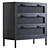 Black Cane Clothing Chest (Furniture) 3D model small image 1