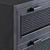Black Cane Clothing Chest (Furniture) 3D model small image 2