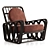 Luxury Riviera Lounge Chair Fabrication 3D model small image 3