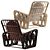 Luxury Riviera Lounge Chair Fabrication 3D model small image 5