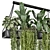 Modern Metal Box Hanging Plants 3D model small image 2