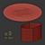 Sleek Monoplauto Round Table 3D model small image 4