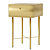 Modern Metal Drawer Bedside Table 3D model small image 1