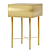 Modern Metal Drawer Bedside Table 3D model small image 3