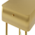 Modern Metal Drawer Bedside Table 3D model small image 4