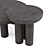 Elegant Black Cement Coffee Table 3D model small image 4