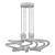 Elegant Crystal Chandelier OTTO 3D model small image 2