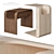 Walnut C-Style End Table Organizer 3D model small image 4