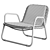 Sleek Harmony Sunset Lounge Chair 3D model small image 6