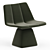 Modern Swivel Chair Furniture Piece 3D model small image 2