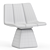Modern Swivel Chair Furniture Piece 3D model small image 3