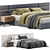Modena Fabric Bed Frame 3D model small image 1