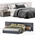 Modena Fabric Bed Frame 3D model small image 2