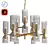 Elegant Two-Tier Chandelier 3D model small image 1