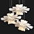 Flower Petal Pendant Light 3D model small image 1