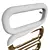 Elegance Oval Stainless Steel Towel Warmer 3D model small image 2