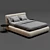 Luxurious Flou Merkurio Bed Frame 3D model small image 3