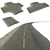 Seamless Two-Lane Road with Intersections 3D model small image 9