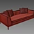 Designer Comfort Sofa JOY 3D model small image 2