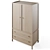 Keane Modern Wood Armoire 3D model small image 3