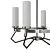 Lightstar Flume Pendant Chandelier 3D model small image 2