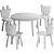 Rume Kids Table Chair Set 3D model small image 3