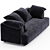 Stylish and Versatile 2-Seater Sofa 3D model small image 2