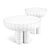 Solid Brutalist-Inspired Crown Table 3D model small image 2