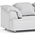 Sleek Absolu Edra 3-Seater Sofa 3D model small image 3