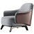 Modern KAORI Armchair Upgraded 3D model small image 2