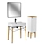 Modern Creavit Legno Bathroom Set 3D model small image 4