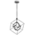 Elegant Monza Chandelier in Silver 3D model small image 2