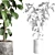 Ficus Rubber Plant Stone Vase 3D model small image 4