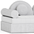 Stylish Badinage 04 Sofa. 3D model small image 4