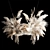 White Pampas Reed Hanging Decor 3D model small image 13