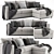 Modern Ikea Finnala Sofa Set 3D model small image 1