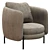 Tweed Fauteuil by E. Gallina 3D model small image 1