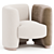 Sleek Candelaria Armchair by AD HOC 3D model small image 1