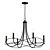 Elegant Sonnet Chandelier Fixture 3D model small image 1