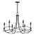 Elegant Sonnet Chandelier Fixture 3D model small image 2