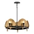 Museum Bronze Gold Chandelier 3D model small image 1
