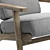 Sleek Metro Accent Seating 3D model small image 5