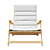 Modern Carl Hansen Deck Chair 3D model small image 2