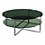 Modern Metal Frame Glass Coffee Table 3D model small image 3