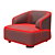 Luxury Rubelli Velour Armchair 3D 3D model small image 5