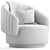 Stylish Swivel Armchair by i4 Mariani 3D model small image 3