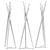 Modern Tobias Coat Rack Stand 3D model small image 2