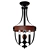 Modern Escada Pendant Chandelier 3D model small image 1